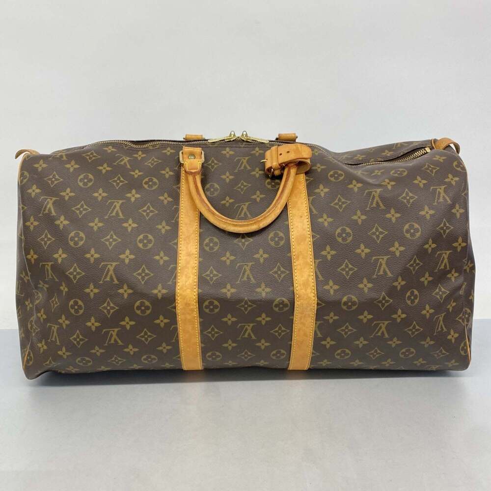 LOUIS VUITTON Brown Monogram Keepall 55 Boston Bag - Picture 11 of 11